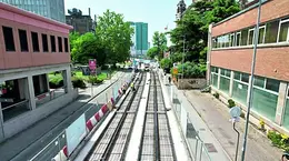 I binari del tram a Padova, progetto finanziato dal Pnrr