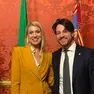 Laura Besio con il presidente della Regione Alberto Stefani