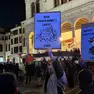 La protesta a Padova all'arrivo della fiamma olimpica