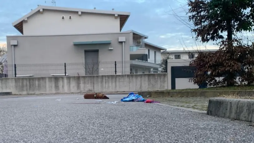 La donna è stata ritrovata a terra, ferita, in un parcheggio a Pordenone