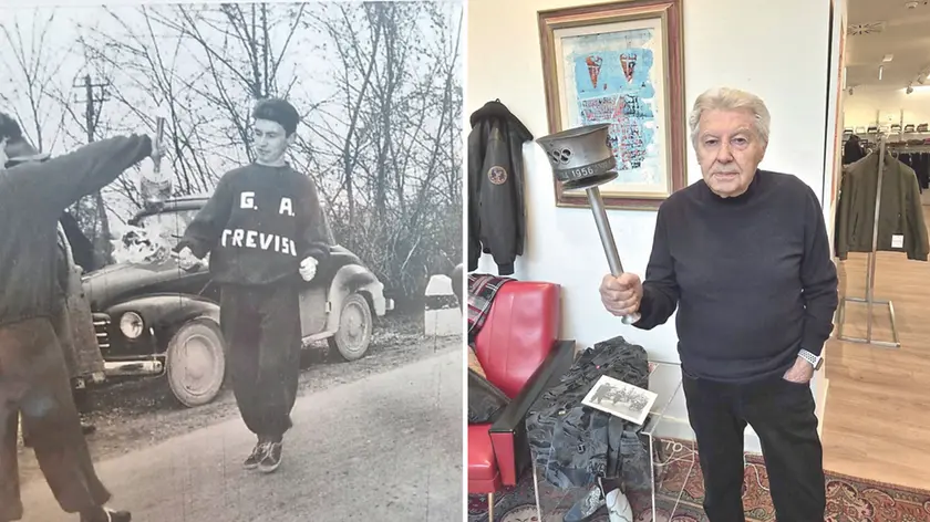 Giovanni Battista Tramontini è stato tedoforo a Cortina 1956