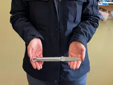 Il coltello sequestrato