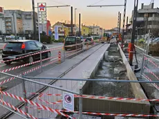 Via Piovese a Voltabarozzo: il cantiere del tram
