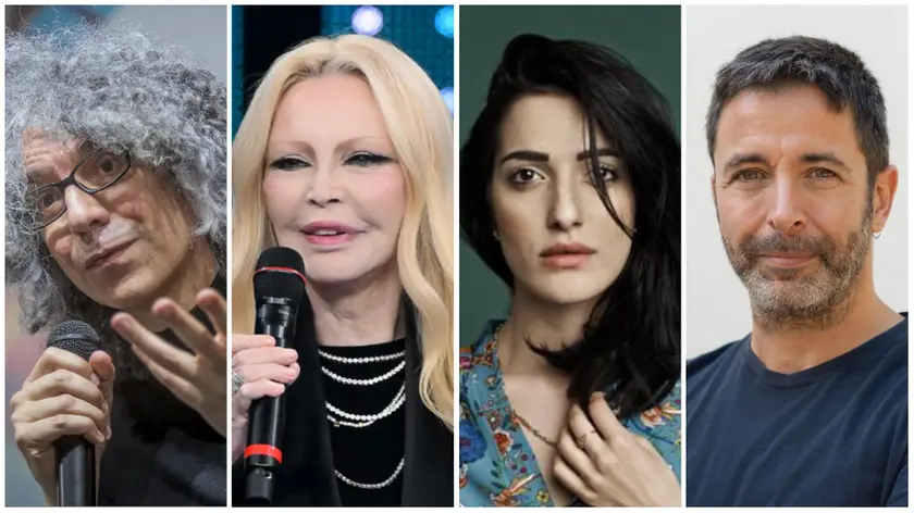 Da sinistra Giovanni Allevi, Patty Pravo, Violante e Pablo Trincia