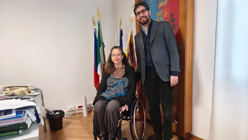 Il sindaco Gianmaria Boscaro e l'assessora Rossella Cappotto