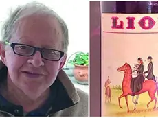 Luigi Lion e la bottiglia con il suo marchio