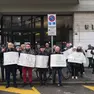 La protesta in strada a Padova