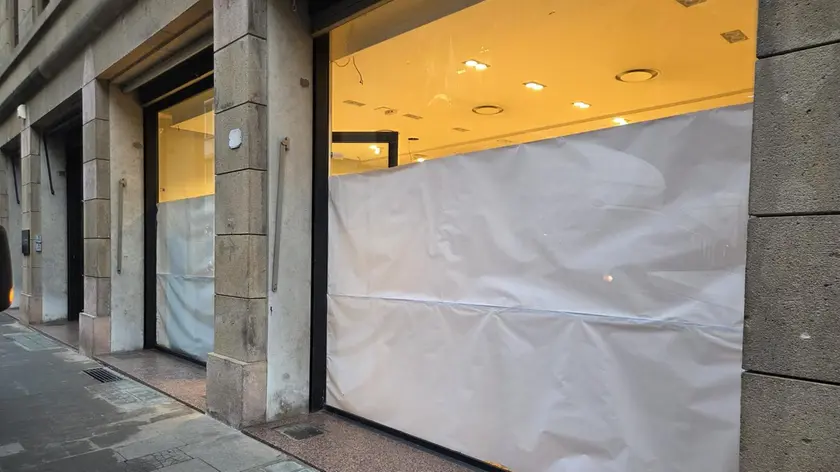 Le serrande abbassate