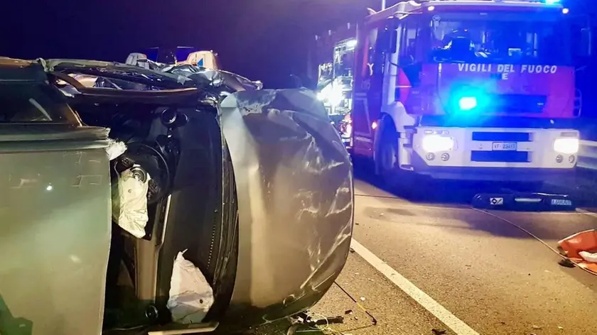 L'incidente in strada regionale