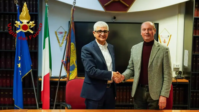 A sinistra Giuseppe Lomoro, a destra Ermanno Andriotto