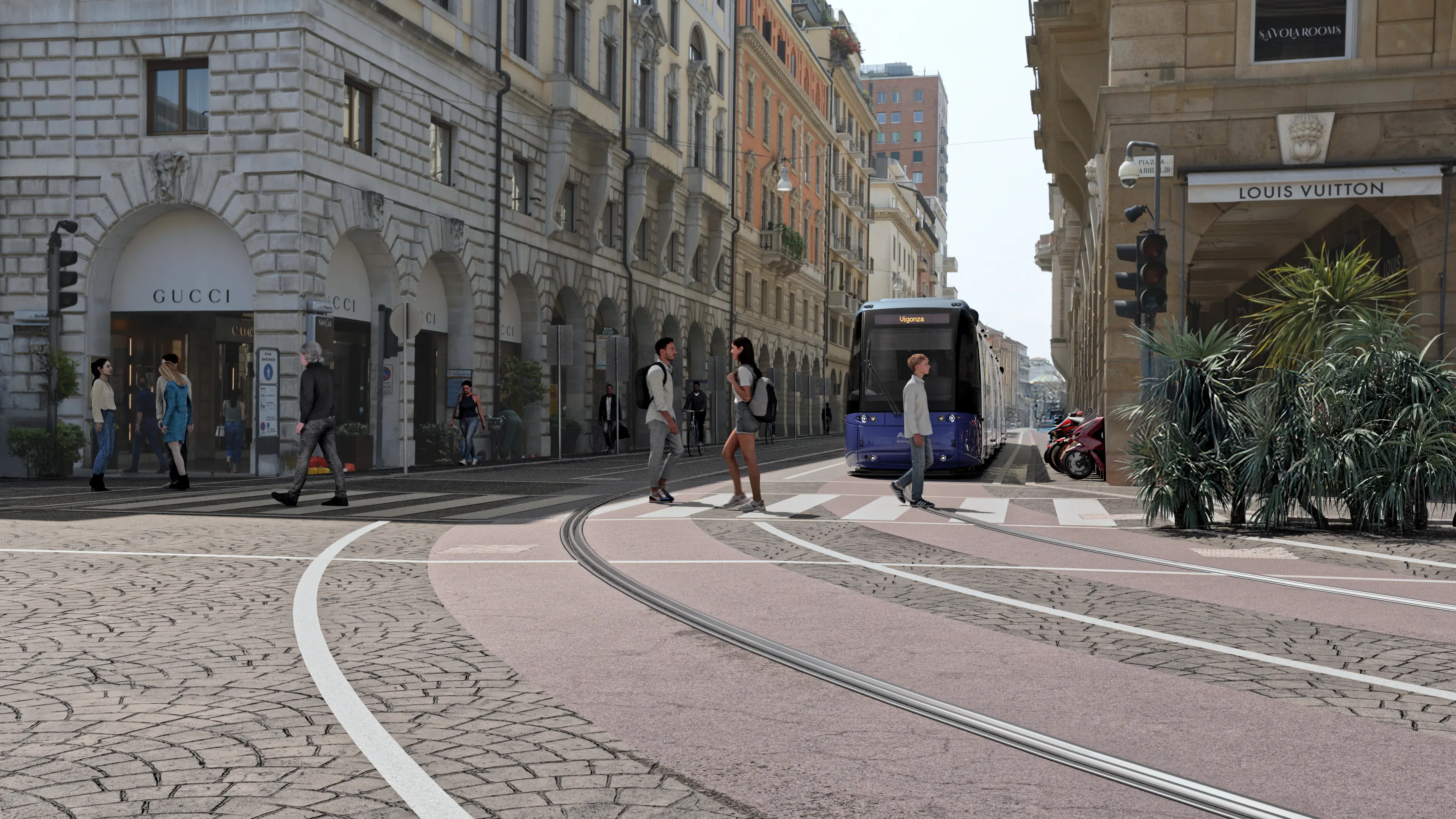 Con i lavori arrivati a un 70% di avanzamento si può già immaginare come sarà Padova con le future due nuove linee di tram. L'amministrazione, assieme ai progettisti di Net Engineering, ha realizzato una serie di rendering per proiettare il futuro mezzo in giro per la città. Saranno diffusi sui social network, ma anche mostrati ai padovani con una campagna di affissioni e QR code che rimanderanno ai piccoli video dedicati alle varie zone della città. Non mancano però già le prime polemiche, come ogni cosa che riguarda il tram: c'è chi ha fatto notare che nelle ricostruzioni virtuali è stata minimizzata la presenza di pali e fili aerei, che invece sono parte integrante del sistema Translohr.
