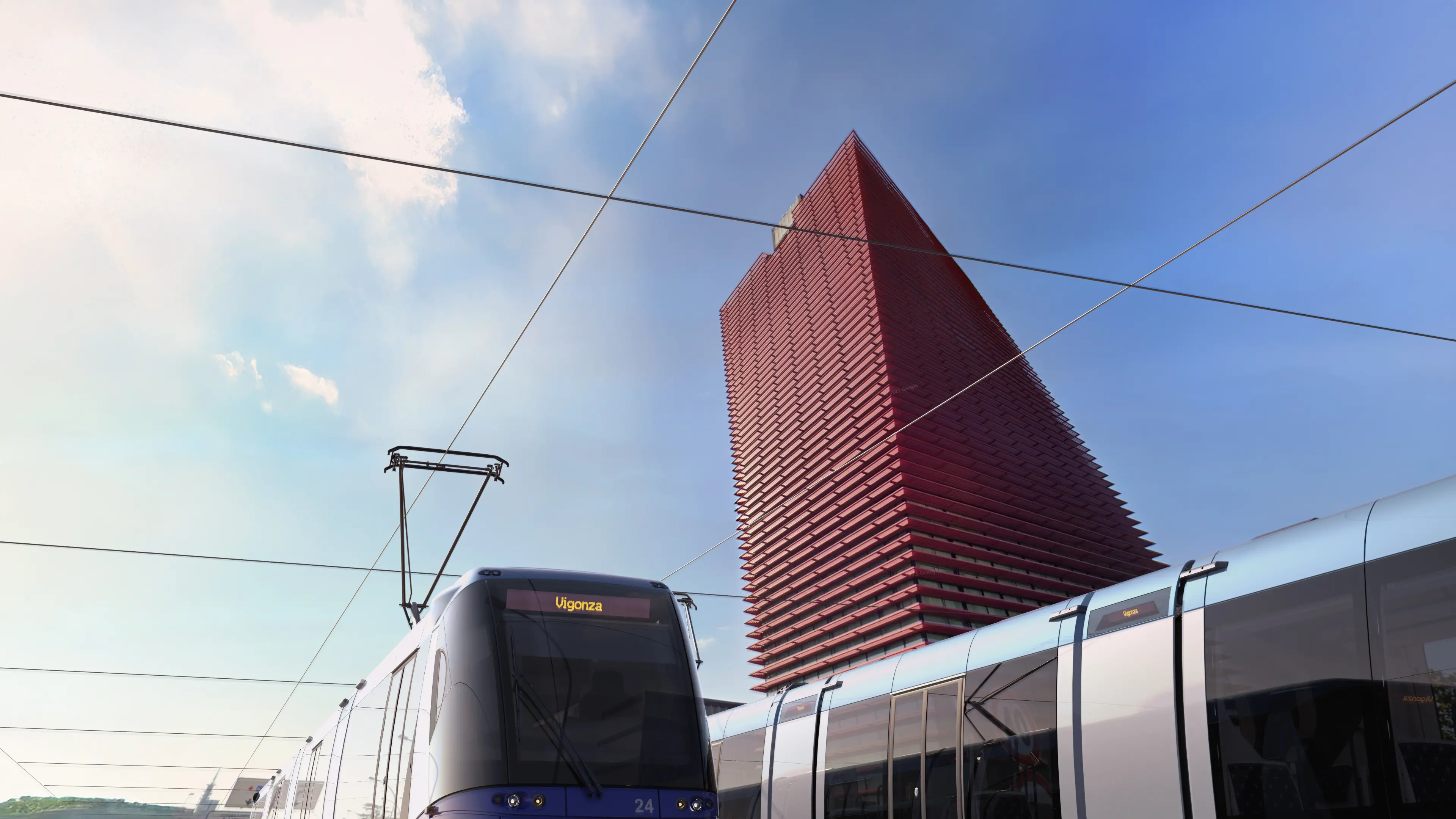 Con i lavori arrivati a un 70% di avanzamento si può già immaginare come sarà Padova con le future due nuove linee di tram. L'amministrazione, assieme ai progettisti di Net Engineering, ha realizzato una serie di rendering per proiettare il futuro mezzo in giro per la città. Saranno diffusi sui social network, ma anche mostrati ai padovani con una campagna di affissioni e QR code che rimanderanno ai piccoli video dedicati alle varie zone della città. Non mancano però già le prime polemiche, come ogni cosa che riguarda il tram: c'è chi ha fatto notare che nelle ricostruzioni virtuali è stata minimizzata la presenza di pali e fili aerei, che invece sono parte integrante del sistema Translohr.