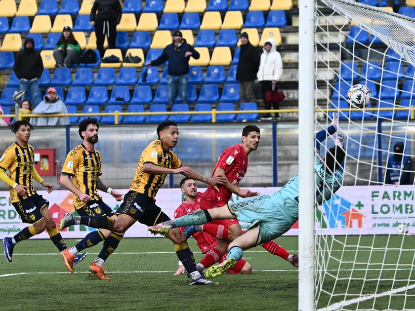 Il gol di Bortolussi. Foto Editoriale Report