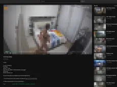Il frame di un video rubato e diffuso sul web attraverso il portale scoperto dalla trevigiana Yarix e ora offline