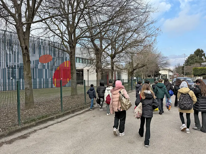 La scuola media Santini di Noventa Padovana