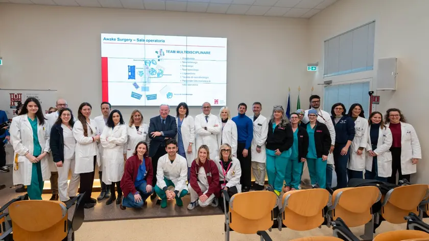 Il team multidisciplinare che ha operato il bambino in Azienda Ospedale Università di Padova