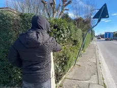 Il luogo dell'incidente a Campo San Martino