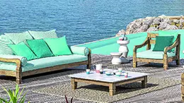 Arredamento outdoor della friulana Gervasioni del gruppo Dexelance