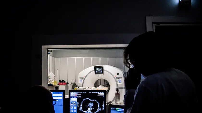 L’effettuazione di una Tac su un paziente Archivio AGF