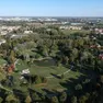 Una veduta dall'alto del Parco Iris di Padova