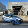 La polizia davanti allo Storya