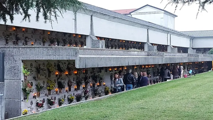 Il cimitero di San Martino di Lupari dove è avvenuta l'aggressione