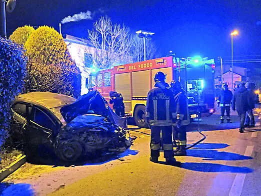 La Mazda su cui viaggiava la ragazza nel 2019