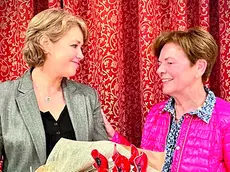 Gaya Baioni con Anna Boggian, sorella di suor Bernardetta