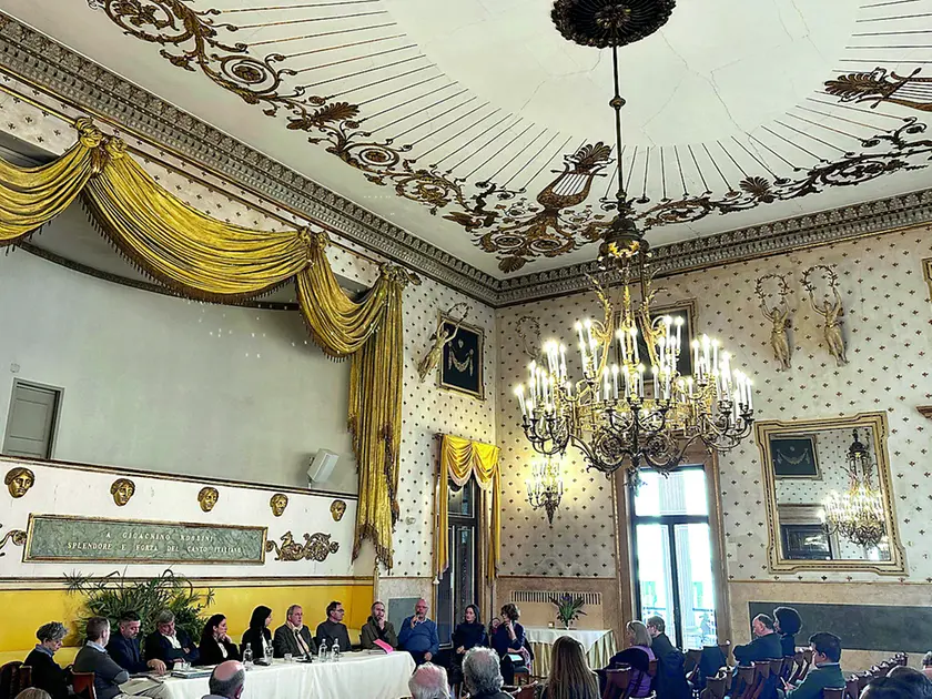 La sala Rossini che ha ospitati i lavori
