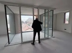 Uno degli appartamenti in vendita all'ex casa di cura Morgagni