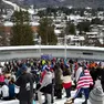 Una gara olimpica alla pista di bob