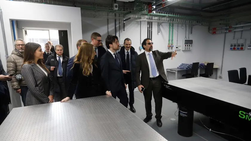 L'inaugurazione del Quantum Computing Lab (foto Agenzia Bianchi)