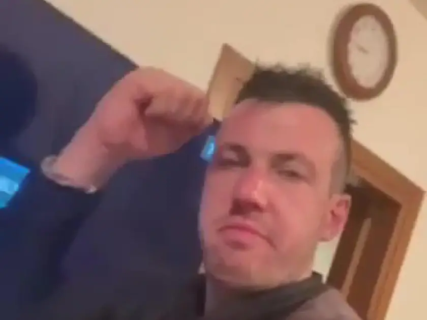 Frame del video-selfie del killer di Michael Boschetto, Giacomo Friso