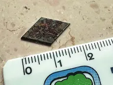 La lametta rinvenuta lo scorso anno nella stessa mensa