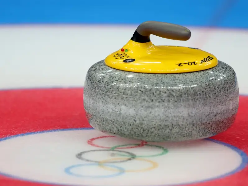 Una stone usata nel curling