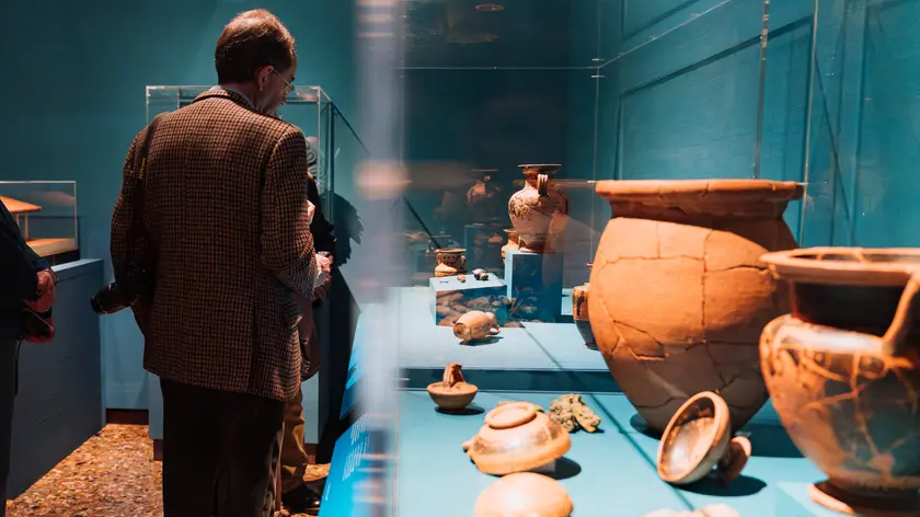 L'allestimento della mostra a Palazzo Ducale