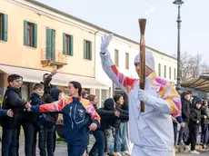 Il passaggio della fiamma paralimpica a Monselice