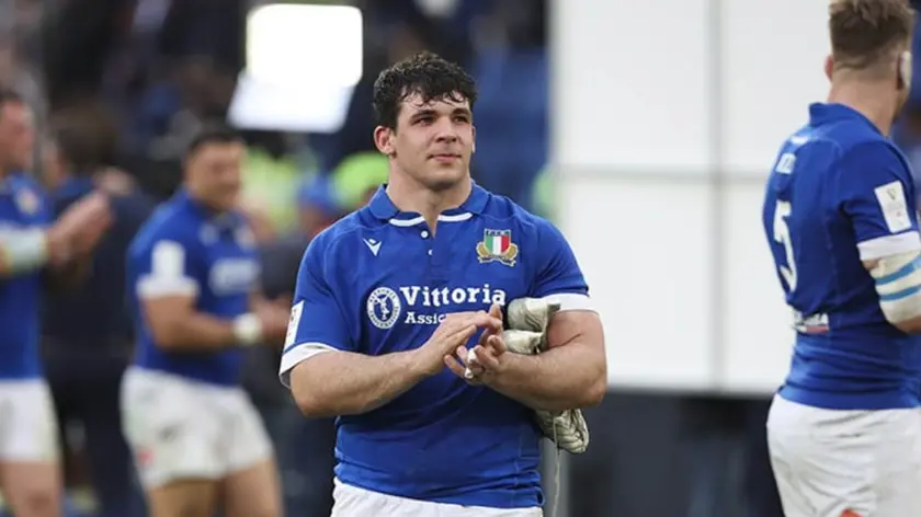 Mirco Spagnolo, giocatore padovano dell'Italrugby