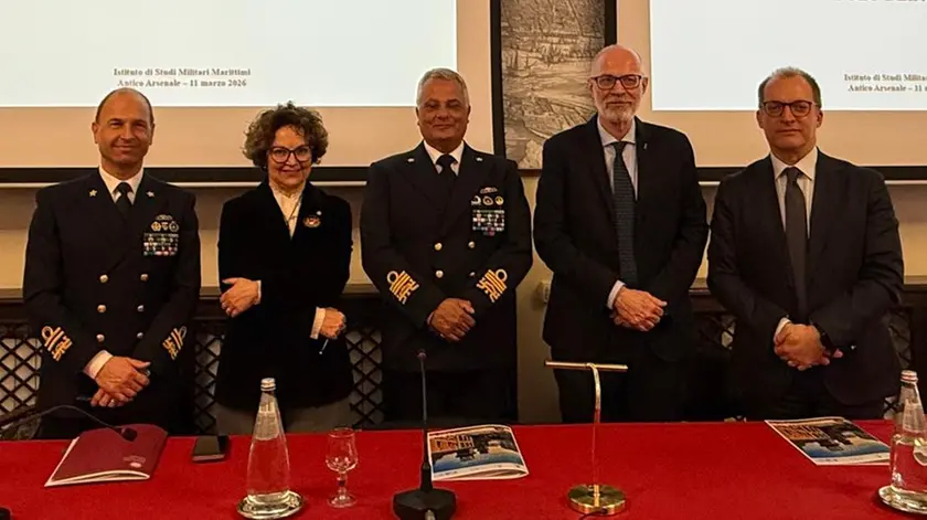 Da sinistra, Domenico Guglielmi, Tiziana Lippiello, Stefano Barbieri, Benno Albrecht, Mario Sprovieri