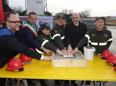 La posa della prima pietra della Scuola di formazione per pompieri a Treviso