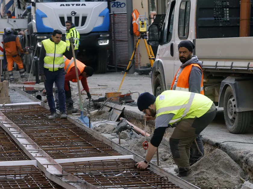 Cantieri del tram a Padova