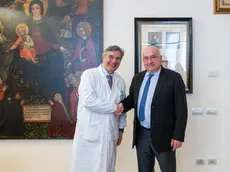 Giampiero Avruscio con il dg dell’Azienda Paolo Fortuna