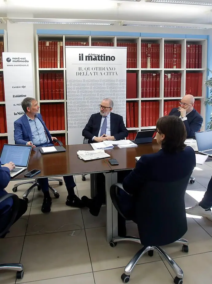 Antonio Santocono, presidente della Camera di commercio di Padova, ospite del forum organizzato dal mattino di Padova sul futuro della Fiera