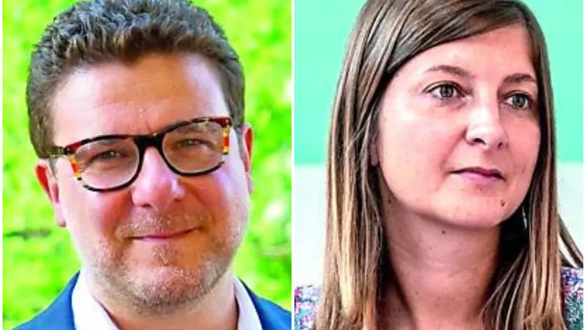 A sinistra Andrea Micalizzi, a destra Elena Ostanel