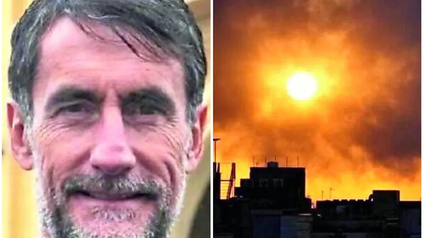 Gabriele Pin e le bombe su Teheran (foto Ansa)