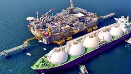 Il rigassificatore al largo delle coste del Polesine