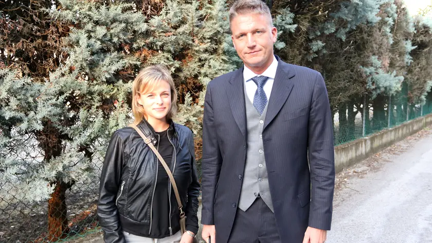 Emanuela Petrillo e l'avvocato Paolo Salandin