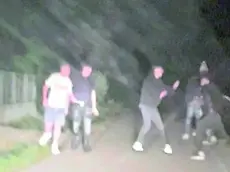 Un momento della rissa alla Baita al Lago, sfociata nell'omicidio di Lorenzo Cristea