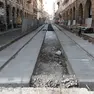 Cantieri del tram in centro a Padova