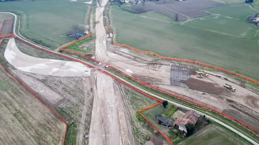 Il cantiere della Sr10 dove sono stati trovati resti di un sito preromano